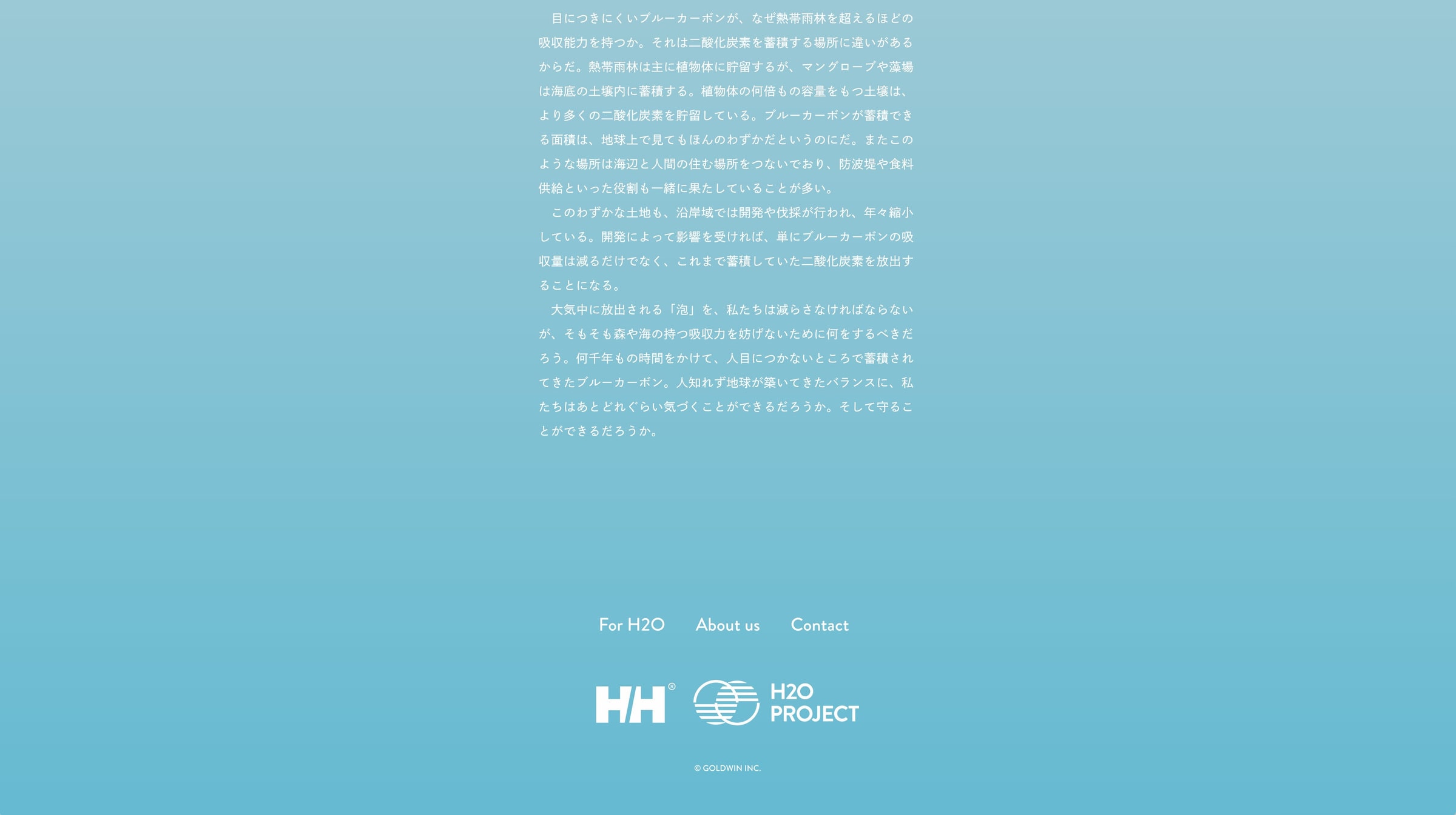 Helly Hansen H2O Project